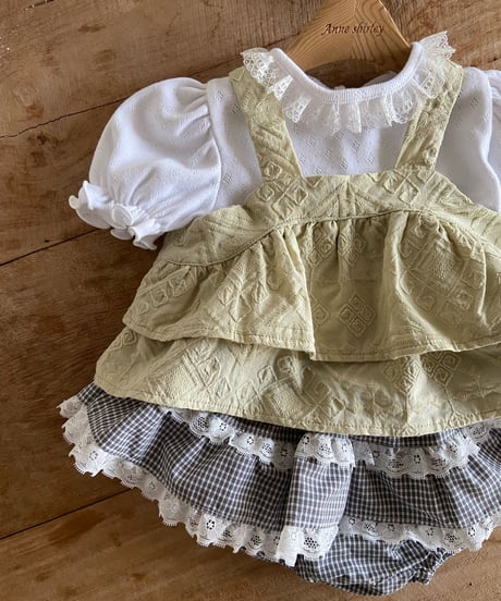 11[予約]anneshirley check lace skirt bloomer
