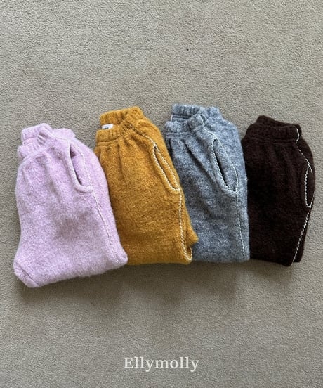 23[予約]ELLYMOLLY fuzzy hug jogger pants