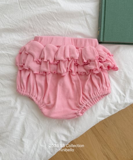 102[予約]ninibello pepper frill bloomers(baby)