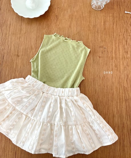 31[予約]ohho eyelet tank top