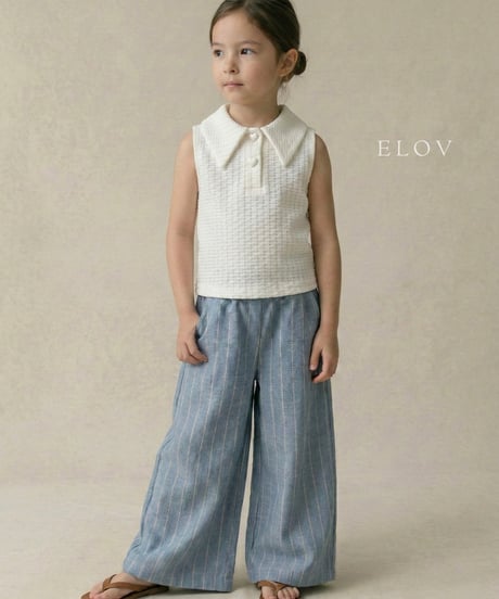 5[予約]elov&monpetitbebe linen wide pants
