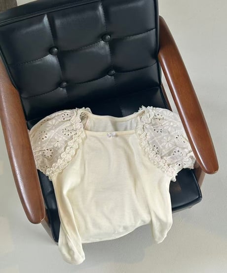 71[予約]aiai loro lace puff top