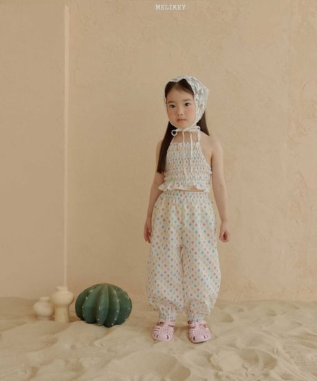 66[予約]melikey jelly flower halter neck