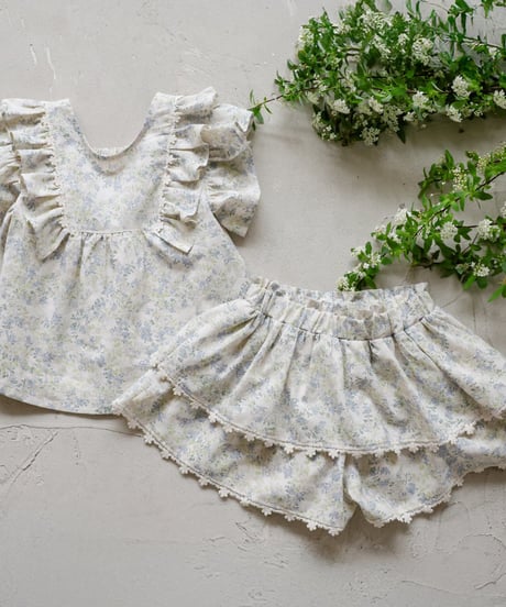 8[予約]FLO cyan blouse