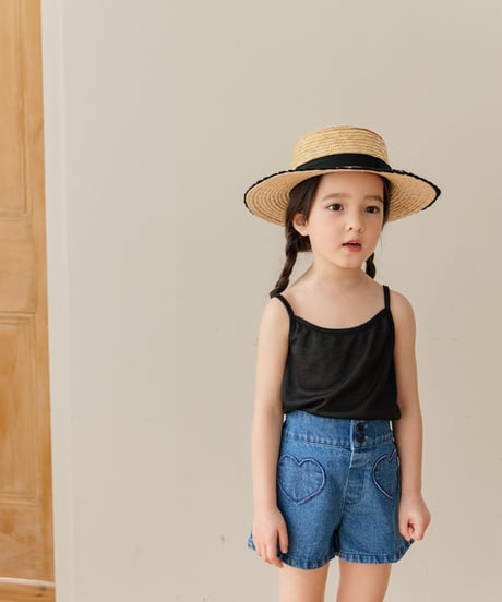 19[予約]mon Atelier love denim shorts
