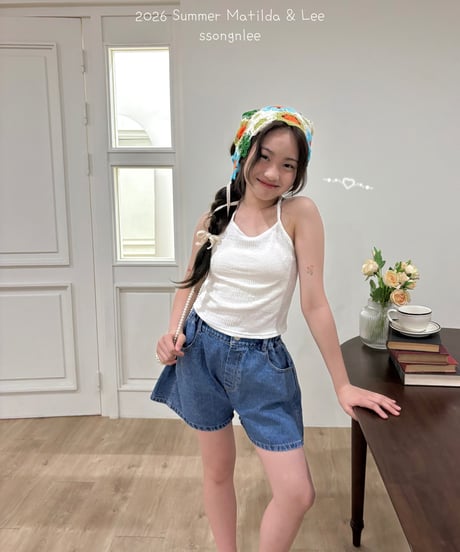 67[予約]matilda&lee wrinkle denim pants
