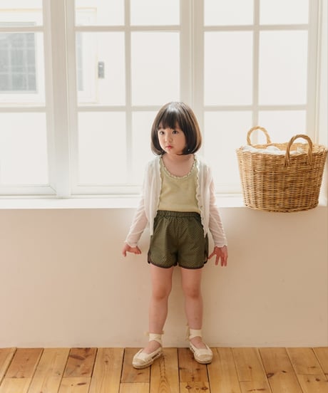11[予約]mon Atelier airy frill cardigan