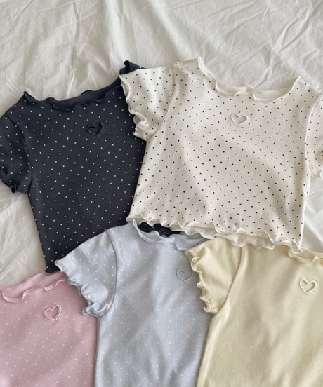 [即納]ninibello dot heart punching tee