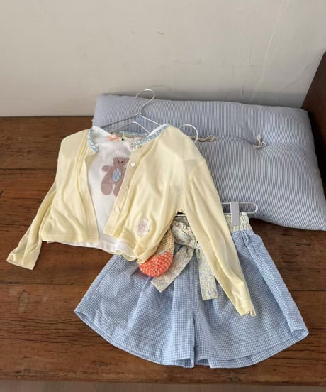 39[予約]aiai macaron color block cardigan