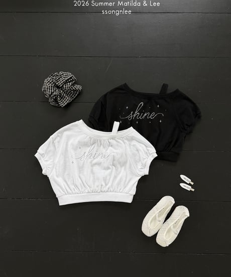 15[予約]matilda&lee cubic lettering tee