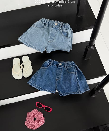 67[予約]matilda&lee wrinkle denim pants