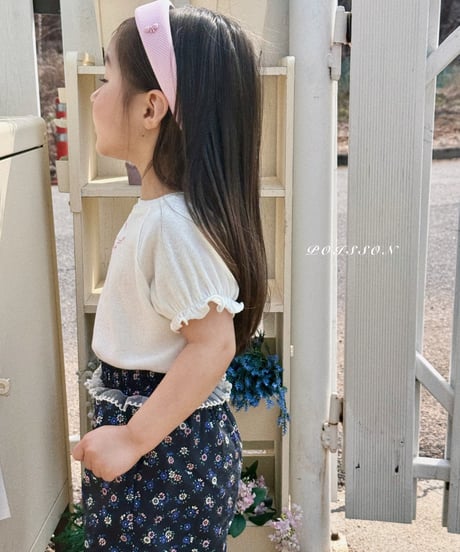 4[予約]poisson girl embroidery tee