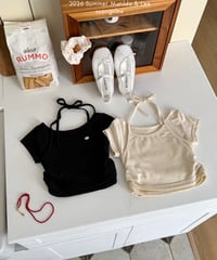 16[予約]matilda&lee halter neck layered tee