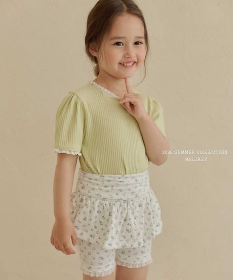 64[予約]melikey shirred 5short skirt leggings