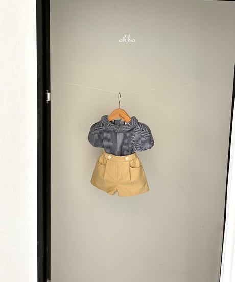 28[予約]ohho loel striped blouse