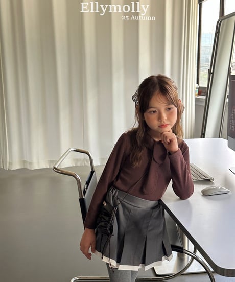 [即納]ELLYMOLLY shushu color skirt