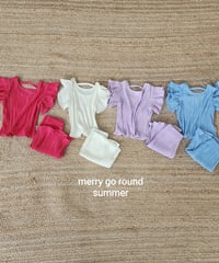 6[予約]merry go round pleated frill set