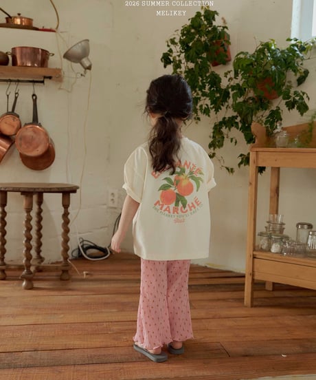 33[予約]melikey flower pleats pants