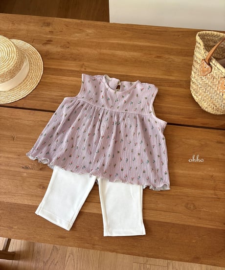 24[予約]ohho mare pleated blouse