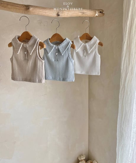 3[予約]elov&monpetitbebe rael collar tee