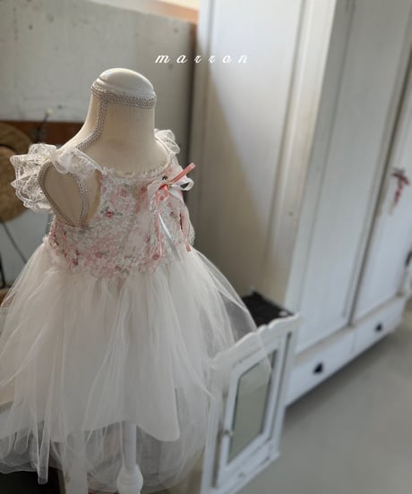 66[予約]marron muel dress(XS-L)