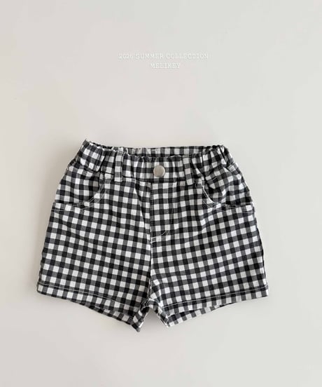 41[予約]melikey check heart pants
