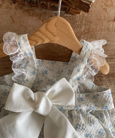 6[予約]anneshirley flower ribbon blouse set