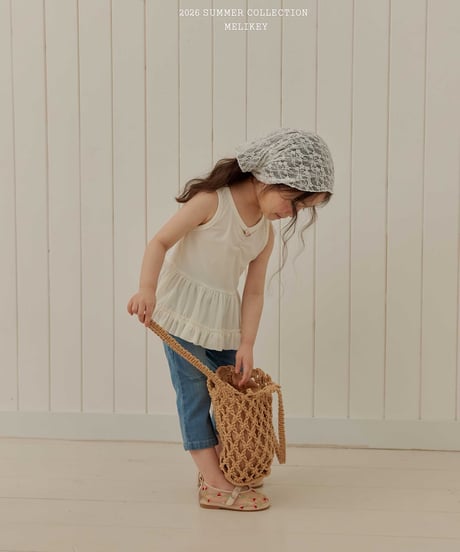 17[予約]melikey rose frill tank top