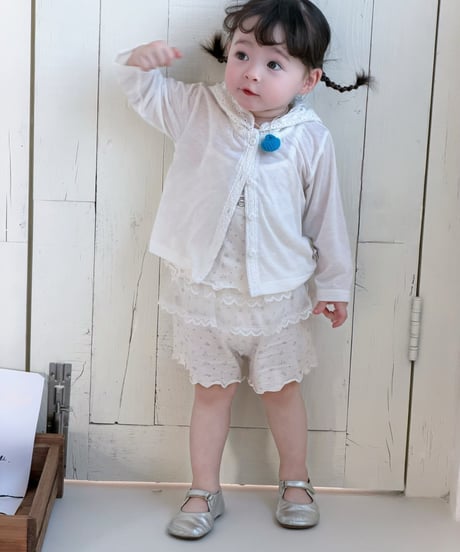 48[予約]mydaughter snow angel hood cardigan