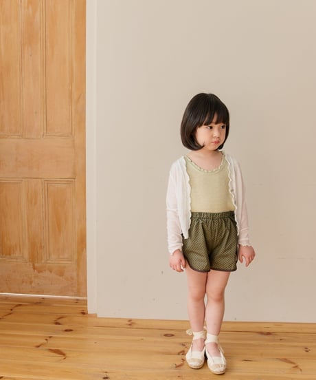 11[予約]mon Atelier airy frill cardigan