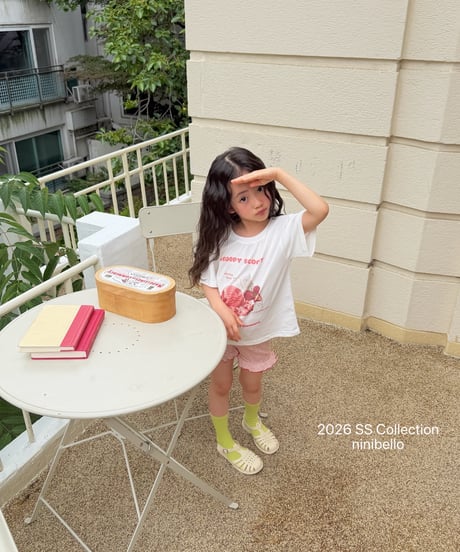 80[予約]ninibello scoop scoop short sleeve t-shirt
