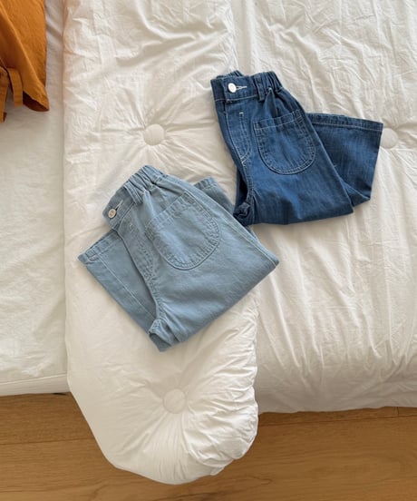 68[予約]ninibello ade denim pants