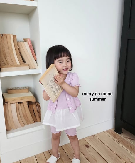 20[予約]merry go round short sleeve cardigan set