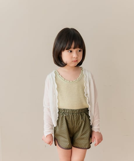 11[予約]mon Atelier airy frill cardigan