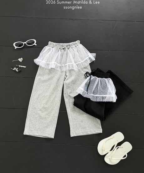 58[予約]matilda&lee lace wide pants