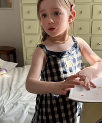59[予約]aiai check sleeve blouse
