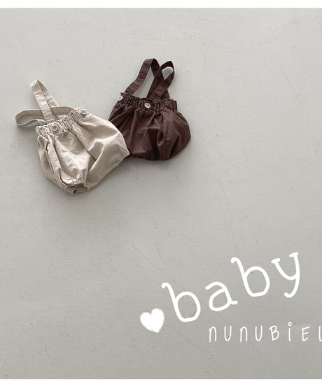 38[予約]nunubiel cool suspender romper