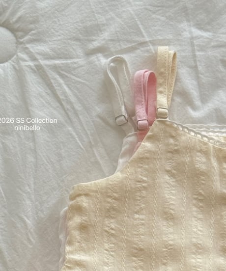 33[予約]ninibello milk tank top blouse