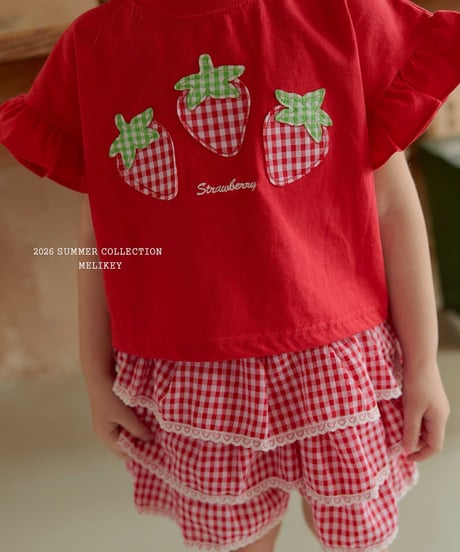 3[予約]melikey strawberry patch t