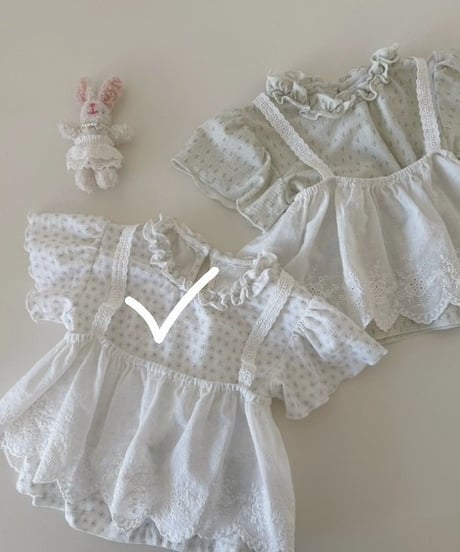 28[予約]mydaughter romantic cotton tee set