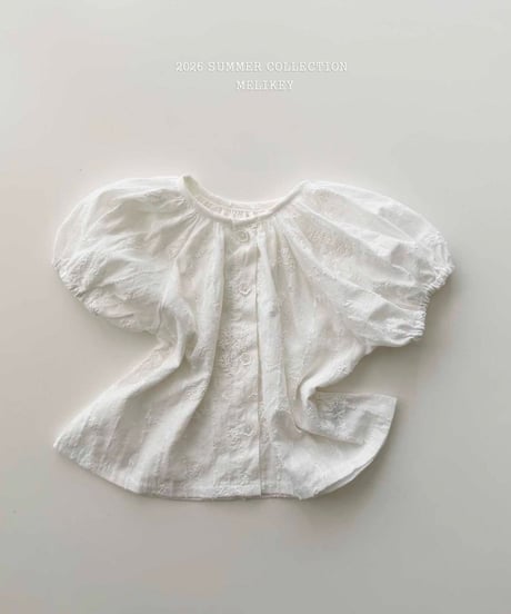 70[予約]melikey mindul shirring blouse