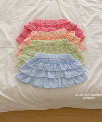 83[予約]ninibello sweet tiered skirt