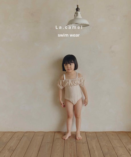 19[予約]La.camel lace swimwear