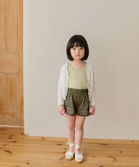 11[予約]mon Atelier airy frill cardigan