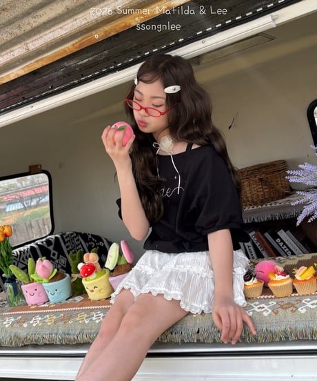 15[予約]matilda&lee cubic lettering tee