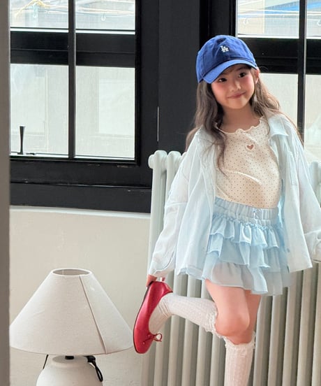 60[予約]ninibello fruit tiered skirt