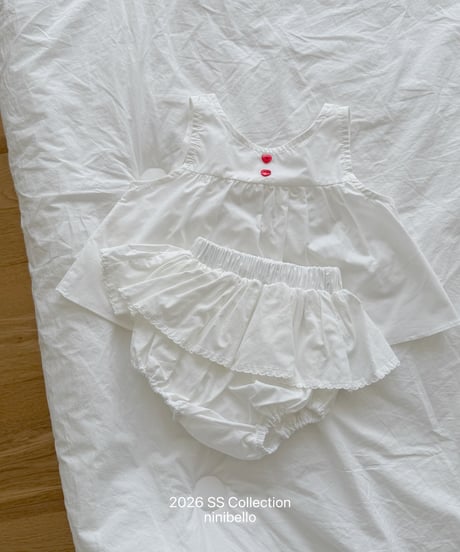 109[予約]ninibello bubble pop sleeveless blouse(baby)