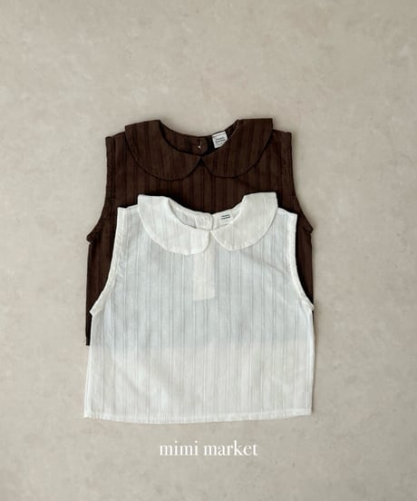 15[予約]mimi market sleeveless collar blouse