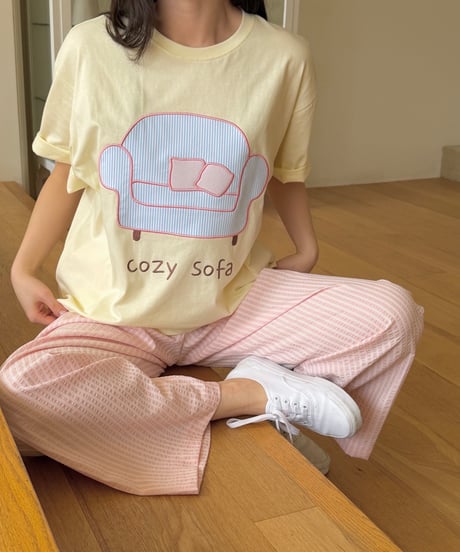16[予約]ninibello cozy sofa short sleeve t-shirt(adult)