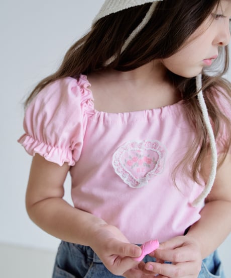 15[予約]momoann heart puff tee